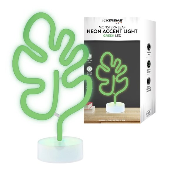 NIB Monstera Leaf Green LED Neon Accent Light Decorative Lamp - Picture 2 of 6